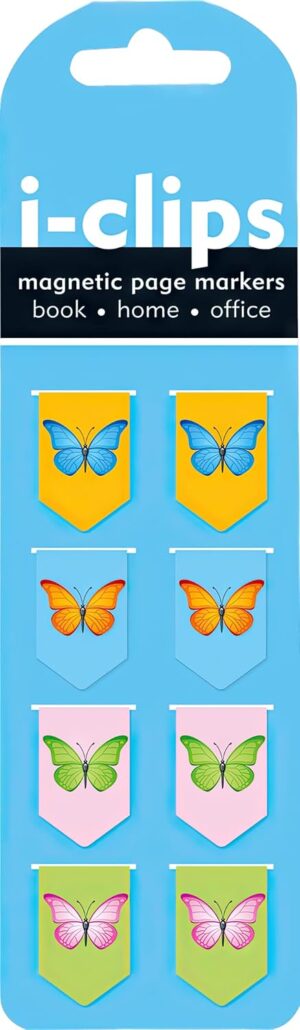 Butterflies I-Clips Magnetic Bookmarks